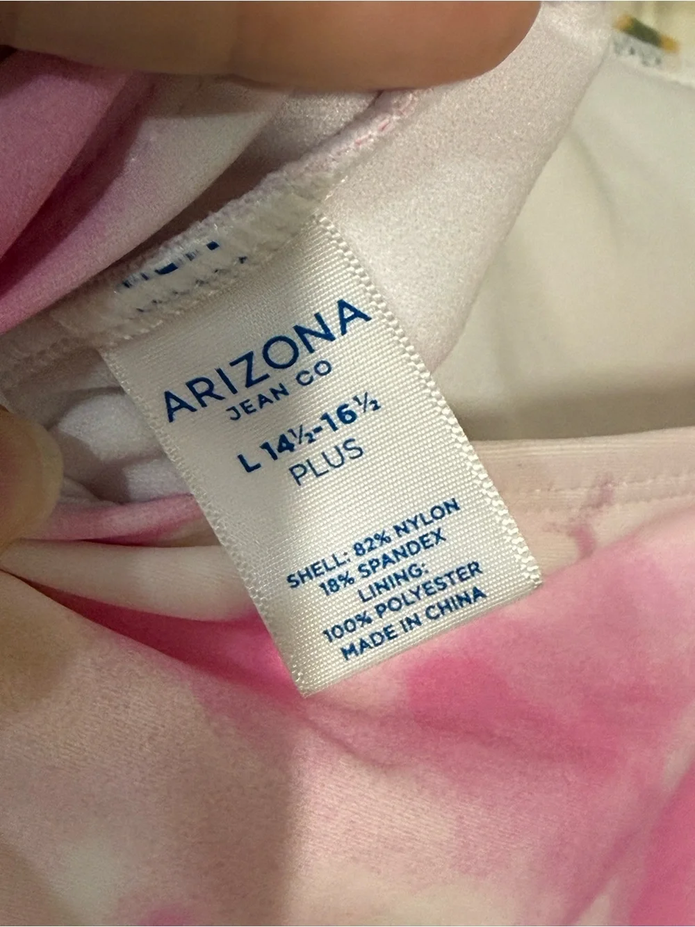Arizona Jean Company Pink, Yellow & Green Tie-Dye Kids One-Piece Swimsuit